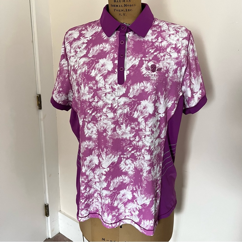 NWT Sunice Women’s Breilley Coollite Abstract Print Cochecho Country Club Polo